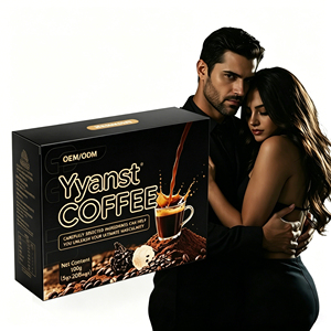 กาแฟผงเพิ่มพลังสำหรับผู้ชาย OEM ODM สูตรเฉพาะ 100 กรัม 20 ซอง ผสมสมุนไพรแบบดั้งเดิม เครื่องดื่มสำเร็จรูปเพื่อสุขภาพประจำวัน - Product Image 3