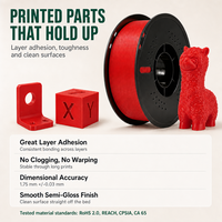 Filament PLA+ Premium 1,75 mm 1 kg Couleur brillante et éclatante Filament plastique pour imprimante 3D Sans déformation Filament PLA pour imprimante 3D