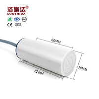 Capteur capacitif polyvalent LUOSHIDA D34 pour la détection de liquides/métaux/plastiques, réglable de 2 à 25 mm, IP67, 10-40 VDC