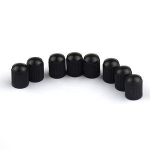 Capuchons de valve de pneu de voiture et de vélo noirs en plastique, anti-poussière, pour valve tubeless, remplacement et réparation, taille universelle, embout américain - Product Image 4