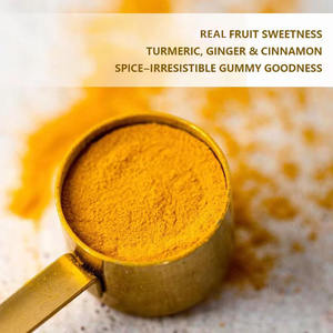 Complément alimentaire personnalisé sous forme de bonbons gélifiés au gingembre et au curcuma pour des bienfaits antioxydants, sans gluten, améliore l'éclat de la peau - Product Image 3
