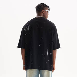 EHWUY 精选供应商 高品质复古水洗T恤制造商 中国广州定制男士服装T恤 - Product Image 5