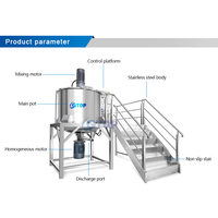 Usine directe 1000L Ouvrable Homogène Pots De Mélange Corps Lavage Shampooing Mélangeur Plat Savon Agitateur Lessive Détergent Agitation Réservoirs