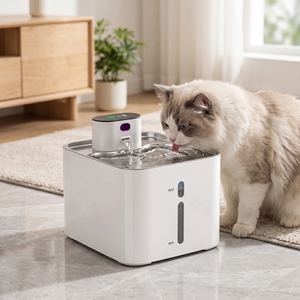 Dispensador de Agua Inteligente Inalámbrico Portátil Patentado de Acero Inoxidable 304 de 4.2L con Filtros de Precisión <span class=keywords><strong>para</strong></span> <span class=keywords><strong>Perros</strong></span> y Gatos, Diseño Desmontable - Product Image 1