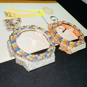 Nouveau Design Couleur Mixte Moissanite GA2100 Buss Down Watch Bezel Collection Custom Made Buss Down Watch Case Band Hip Hop - Product Image 3