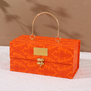 Boîte cadeau de luxe personnalisée en gros avec rubans, emballage en papier créatif, boîte cadeau portable - Product Image 6