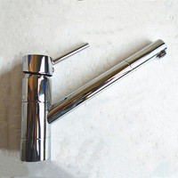 Robinet en laiton mélangeur d'évier de cuisine Chrome robinet de cuisine à Long col robinet d'évier de cuisine