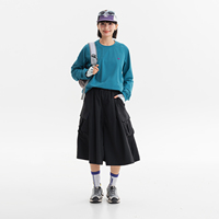 Culottes vintage de travail d'extérieur pour femme, coupe trapèze, imperméables, séchage rapide, taille élastique, coupe courte et ample, pour l'été