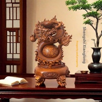 Dragon prospère grandeur nature résine artisanat entrée chinoise Art modèle Table ornement et bureau maison nouvelle ouverture mascotte
