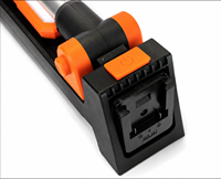 Kabellose Arbeitsleuchte mit Ständer und Teleskopstange, 3000LM SMD-Panel, Verstellbarer Kopf für 18V-Akkus, Baustellenreparatur