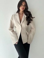Jas Wanita Model 2026 Berkualitas Tinggi Gaya Eropa Elegan, Ramping, Nyaman, dan Modis Warna Solid