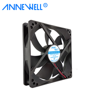 Ventilador de escape para máquina de moldeo por inyección WDF 12025mm DC 12V 0.1A, ventilador de refrigeración con motor sin escobillas de bajo ruido y rodamiento de manguito 120*120*25mm