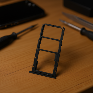 Vassoio per SIM e scheda micro SD, Samsung Galaxy A10s A107F - Nero - Product Image 2