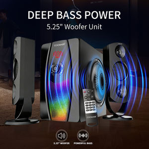 Wooden 2.1 Channel Speaker System HiFi Stereo Desktop Multimedia Sound - Product Image 4