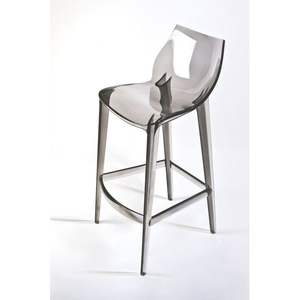 Tabouret de bar moderne en polycarbonate transparent Mahi Mahi H 66 Fumé - Pour bar à domicile ou club MMFC000 - Product Image 2