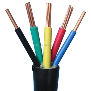 4-Core 0.75mm2 Power Cable Pure Copper Stranded Conductor Electric Wire with PVC Insulation for Underground Use