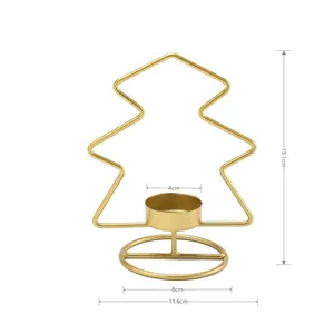 Chandelier en fer doré de Noël simple <span class=keywords><strong>scandinave</strong></span> ornements décorations créatives de décoration de table de salon de maison - Product Image 5