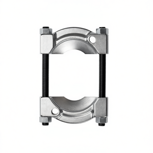 FG 166/3 Pipe <b>Clamp</b> Holder For Pipe Making Machinery Metal <b>Clamp</b> With Adjustable Bolts - Product Image 2