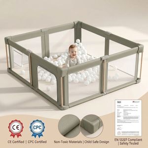 Box per Bambini Portatile - Recinto Pieghevole di Sicurezza per Gattonare in Casa - Product Image 1