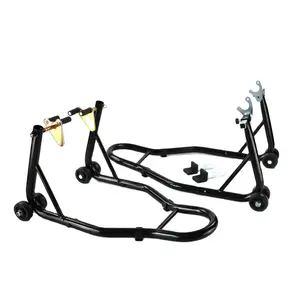 TD-003-05 motosiklet ön arka standı motosiklet Paddock standı seti, park ve tamir motosiklet standı