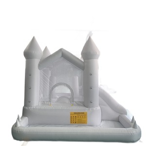 <span class=keywords><strong>Castillos</strong></span> Inflables Blancos Aptos para Juegos <span class=keywords><strong>Infantiles</strong></span> en Interiores y Exteriores, Ideales para Uso Comercial y Doméstico - Product Image 1