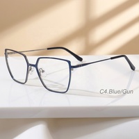 Gafas de Sol Cuadradas con Logotipo Personalizado de Alta Calidad, Gafas Ópticas de Diseño de Alta Gama con Bloqueo de Luz Azul