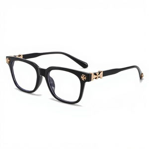 Occhiali Ottici Classici Europei e Americani con Montatura Quadrata, Anti-Luce Blu, Eleganti, con Effetto Snellente, per Viaggi e Uso Quotidiano - Product Image 3
