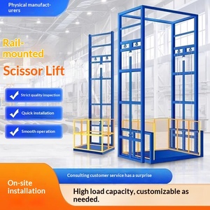 โต๊ะยกไฮดรอลิกแบบกรรไกรเคลื่อนที่ด้วยไฟฟ้า  แบบเสาตั้งตรง - Product Image 4