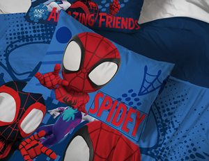 Aoyatex Bán Buôn Tùy Chỉnh Bộ Đồ Giường Đặt Siêu Mềm Phai Chống Trẻ Em Tấm Ga Giường Spiderman Trẻ Em Bộ Đồ Giường Đặt Với Nhân Vật Hoạt Hình - Product Image 3