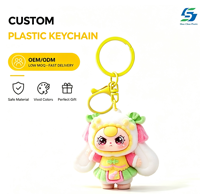Porte-clés en peluche douce personnalisé Kawaii en gros, pendentif mignon en PVC et caoutchouc, breloque de sac, accessoire de voiture, cadeau pour filles