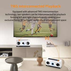 B1 Ferrofluid altoparlante senza fili, danza Ferrofluid con ritmo di musica altoparlante portatile con <span class=keywords><strong>sveglia</strong></span> supporto TWS TF USB - Product Image 6