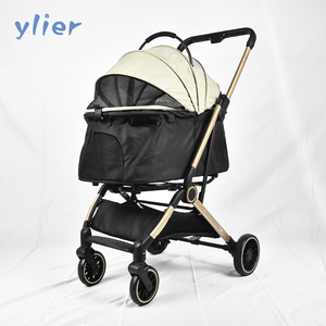 Carrito <span class=keywords><strong>de</strong></span> Paseo <span class=keywords><strong>para</strong></span> Mascotas Doble Plegable <span class=keywords><strong>de</strong></span> 4 Ruedas, Impermeable, con Capacidad <span class=keywords><strong>para</strong></span> 15 <span class=keywords><strong>kg</strong></span>, Diferentes Colores, Venta al Por Mayor Personalizable - Product Image 1