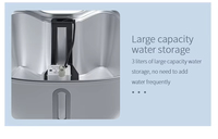 Vente en gros de haute qualité USB chargeant la fontaine d'eau automatique intelligente pour animaux de compagnie 3L chat avec bol en acier grande taille