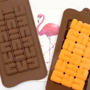 Molde de silicona antiadherente de grado alimenticio para gofres, galletas, chocolate y resina, forma rectangular, OEM/ODM - Product Image 2