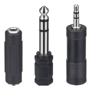 Adaptateur <span class=keywords><strong>audio</strong></span> 6,35 mm vers 3,5 mm 2 <span class=keywords><strong>en</strong></span> 1 |   Adaptateur 1/4 mâle vers 1/8 femelle & 1/8 mâle vers 1/4 femelle |   Couleur noire - Product Image 6