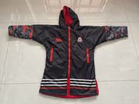 Robe de sport imperméable de haute qualité avec logo personnalisé, manches longues, en polaire sherpa recyclée, poncho de surf, serviette