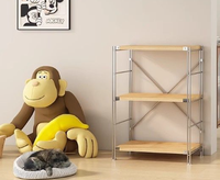 Étagère de marchandises Étagères de cuisine japonaises Type de sol Support de four Cloison multicouche Stockage Simple Salle à manger Armoire de rangement