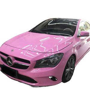 Commercio all'ingrosso della fabbrica di PET <span class=keywords><strong>principessa</strong></span> di cristallo rosa avvolgente Auto adesivi in vinile 1.52*18m pellicola Auto per veicoli - Product Image 1