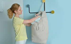 Panier à linge pliable de grande capacité 210L avec poignées, panier à linge sale pliable, doublures et couvercle amovibles - Product Image 5