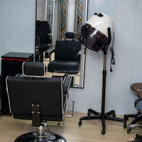 Sèche-cheveux professionnel à capot pour salon de coiffure, style bonnet, avec support