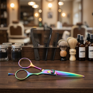 Ciseaux de coiffure professionnels en acier inoxydable 4Cr13, lame tranchante, manche moyen, non pliables, pour droitiers, coupe de cheveux en salon - Product Image 5