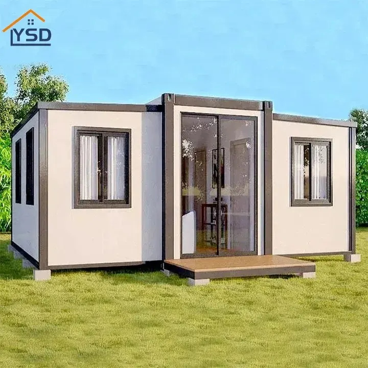 Opvouwbare Modulaire Luxe Goedkope Moderne Geprefabriceerde Huis Glijbaan Container Huis Huis 3 Kamers
