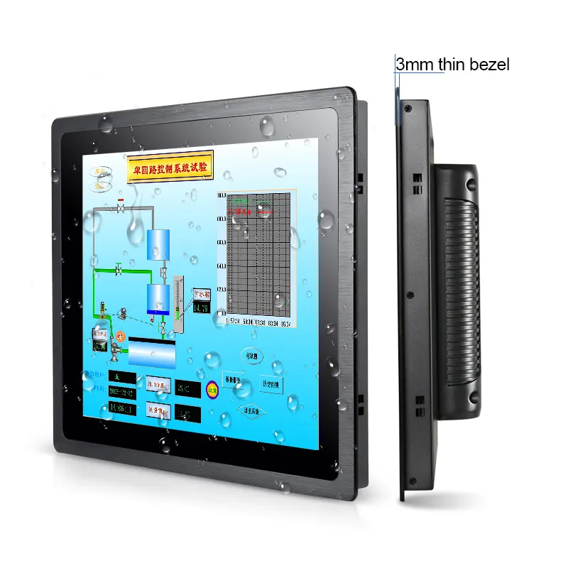 Touch Screen Panel 15Inch Embedded Ultradunne Display Monitor Voor Industriële Bediening Interface