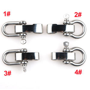 Großhandel High Strength Outdoor Edelstahl D Ring BOW Schäkel Suevival Paracord Armband Schnalle - Product Image 2