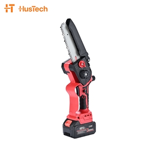 Mini-tronçonneuse industrielle à poignée supérieure, électrique 6 pouces, 2 batteries 3000 mAh, moteur 800 W, travail rapide, sans fil, pour la coupe de branches en bois - Product Image 6