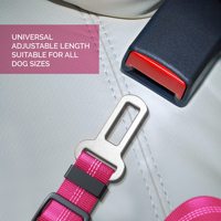 Laisse élastique réglable C&C avec amortisseur à ressort, accessoires de ceinture de sécurité pour chien pour les voyages en voiture