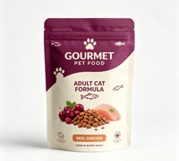 Sachet Doypack en aluminium pour aliments pour animaux de compagnie, haute barrière, en stratifié de qualité alimentaire, fabricant
