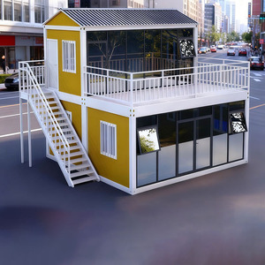 Casa Contenedor Prefabricada de Acero de Doble Capa Resistente, Panel Sándwich Ignífugo, Moderna y Transpirable, para Granja, Escuela o Apartamento - Product Image 1