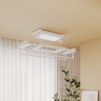 Séchoir à linge électrique intelligent HK08 avec télécommande et commande vocale intégrée pour balcon