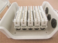 Boîtier de jonction téléphonique extérieur 50 paires pour terminer le câble des réseaux téléphoniques secondaires vers le câble de ligne d'abonné